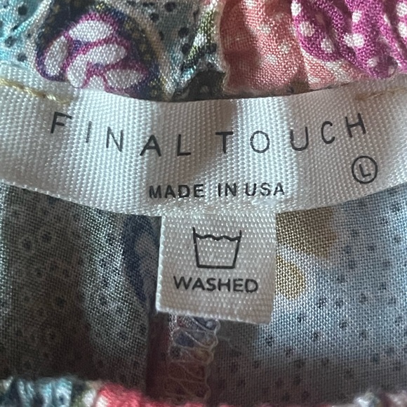 Final Touch Flowy Shorts With Fabric Belt Sz L - Picture 6 of 6